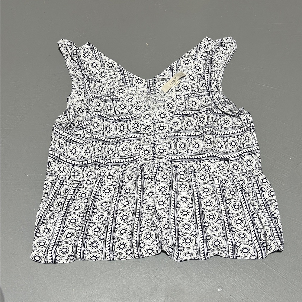 LOFT Patterned Dressy Top